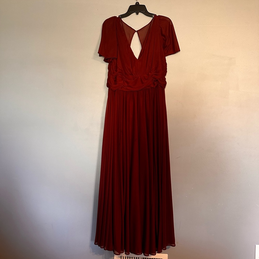 David’s Bridal Bridesmaids dress - Wine